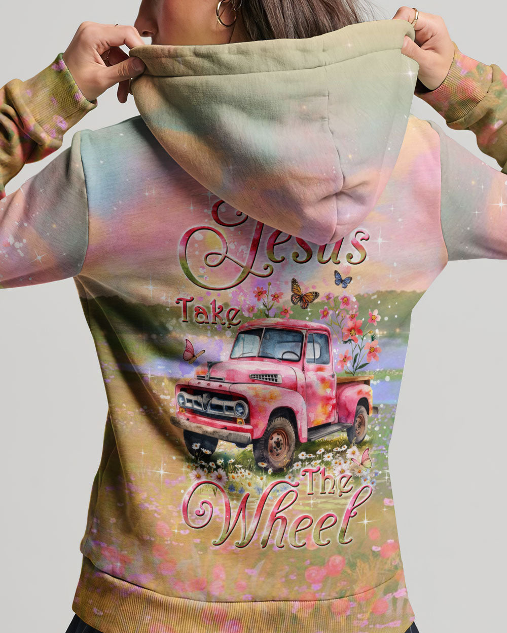 Jesus Take The Wheel Women's All Over Print Shirt - Yhkd3005244, easychoo.com