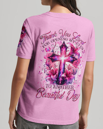 Thank You Lord For Opening My Eyes Women's All Over Print Shirt - Tytd2305241, easychoo.com