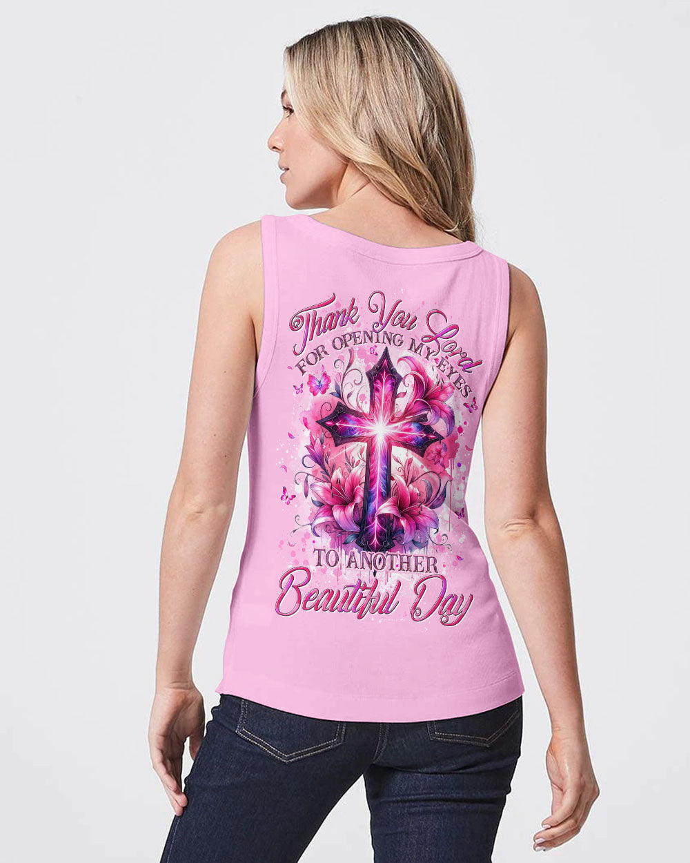 Thank You Lord For Opening My Eyes Women's All Over Print Shirt - Tytd2305241, easychoo.com