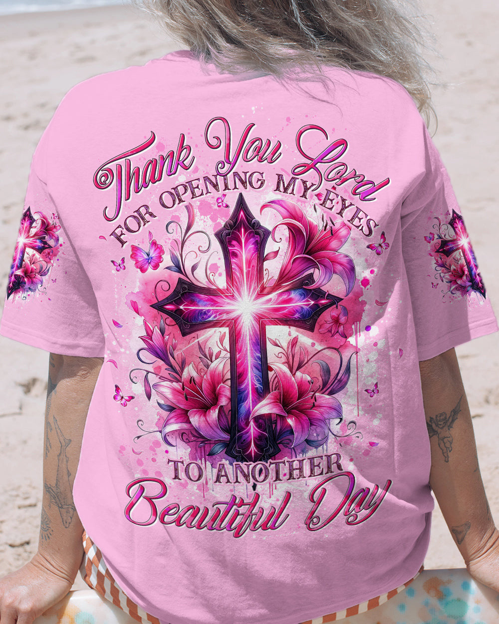 Thank You Lord For Opening My Eyes Women's All Over Print Shirt - Tytd2305241, easychoo.com