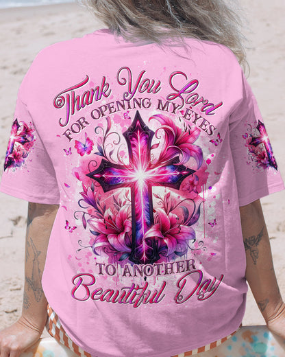 Thank You Lord For Opening My Eyes Women's All Over Print Shirt - Tytd2305241, easychoo.com