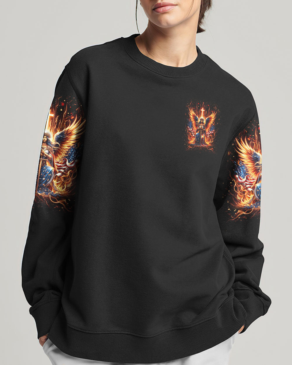 Stand For The Flag Kneel For The Cross Women's All Over Print Shirt - Yhdu2105242, easychoo.com