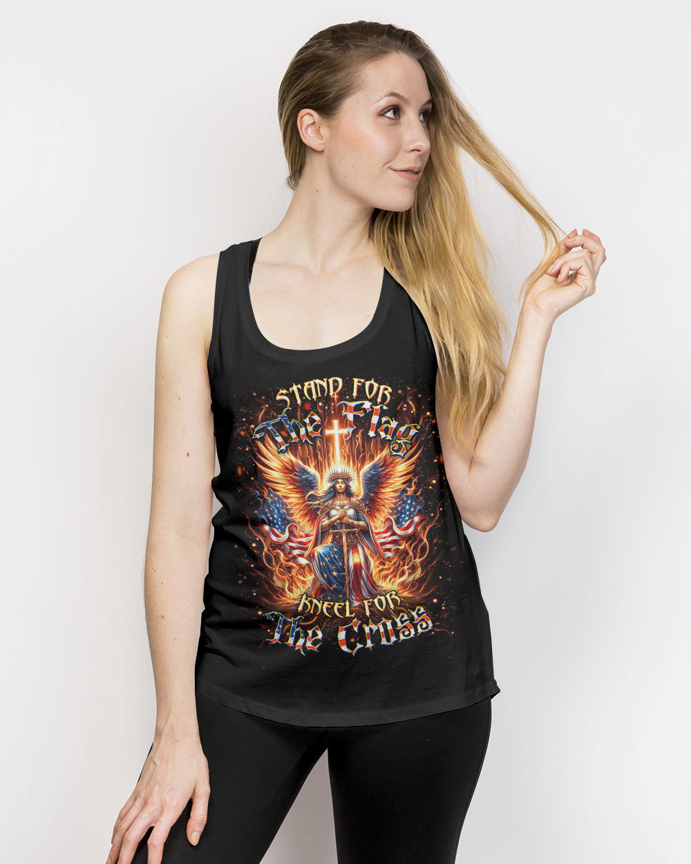 Stand For The Flag Kneel For The Cross Women's All Over Print Shirt - Yhdu2105242, easychoo.com
