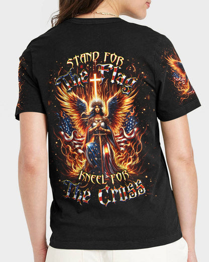Stand For The Flag Kneel For The Cross Women's All Over Print Shirt - Yhdu2105242, easychoo.com