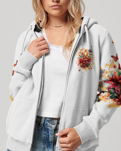 Worry Ends When Faith In God Begins Lilies Women's All Over Print Shirt - Tlnt2204244, easychoo.com