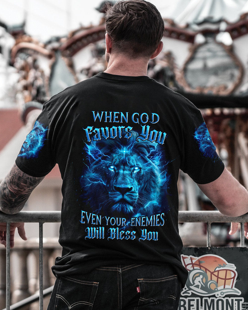 When God Favors You Lion Men's All Over Print Shirt - Tyhi1304242, easychoo.com