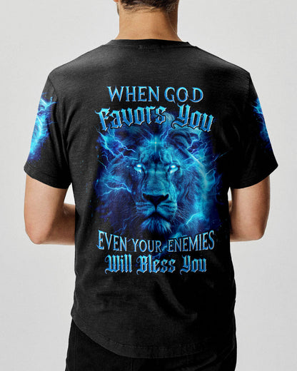 When God Favors You Lion Men's All Over Print Shirt - Tyhi1304242, easychoo.com