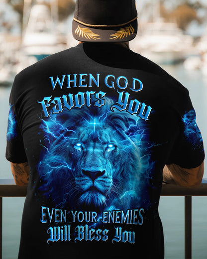 When God Favors You Lion Men's All Over Print Shirt - Tyhi1304242, easychoo.com