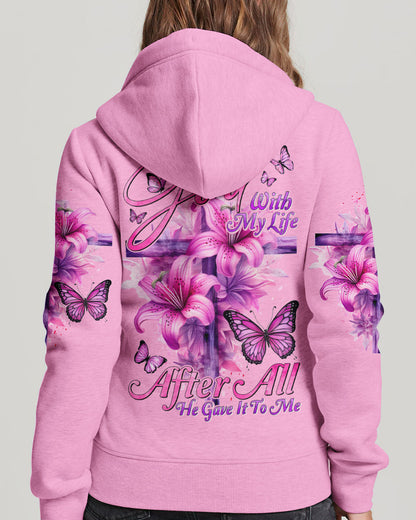 I Trust God With My Life Women's All Over Print Shirt - Tyhi2305241, easychoo.com
