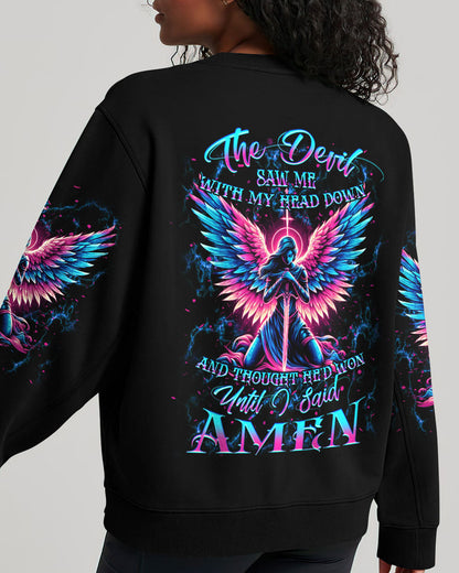 The Devil Saw Me With My Head Down Women's All Over Print Shirt - Yhkd2504242, easychoo.com