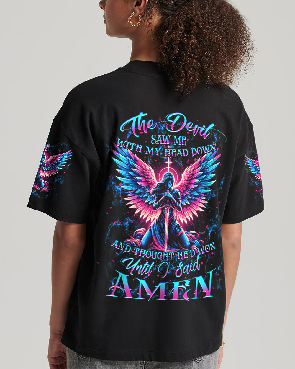 The Devil Saw Me With My Head Down Women's All Over Print Shirt - Yhkd2504242, easychoo.com