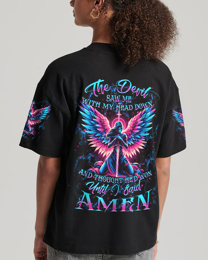 The Devil Saw Me With My Head Down Women's All Over Print Shirt - Yhkd2504242, easychoo.com