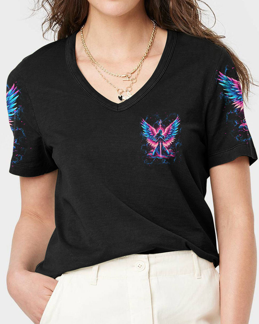 The Devil Saw Me With My Head Down Women's All Over Print Shirt - Yhkd2504242, easychoo.com