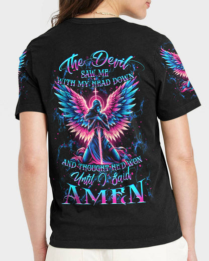 The Devil Saw Me With My Head Down Women's All Over Print Shirt - Yhkd2504242, easychoo.com