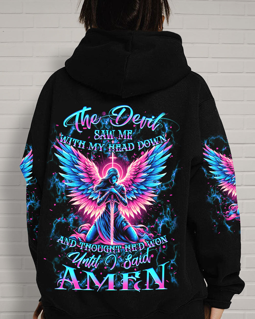 The Devil Saw Me With My Head Down Women's All Over Print Shirt - Yhkd2504242, easychoo.com