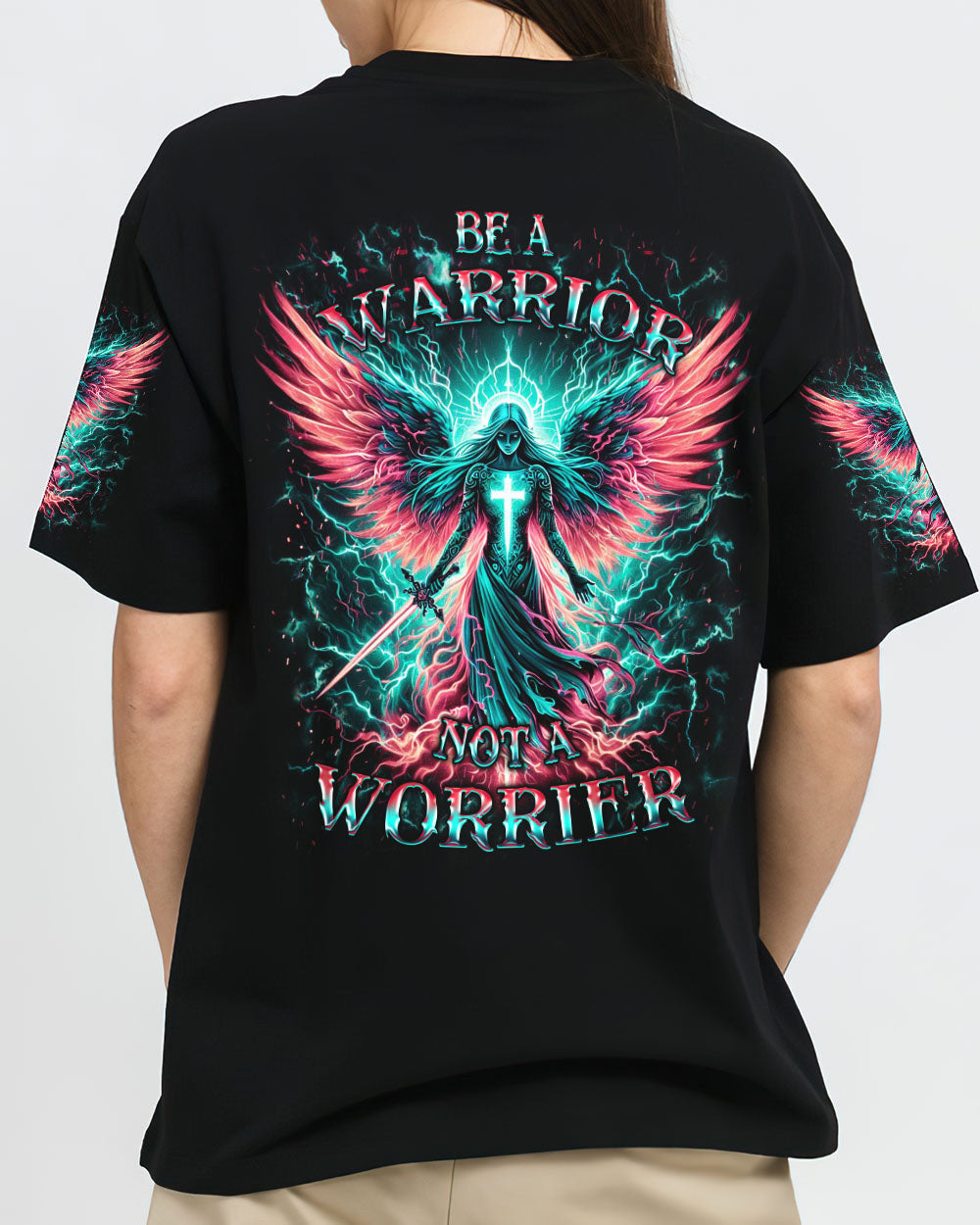 Be A Warrior Not A Worrier Women's All Over Print Shirt - Yhkd1204243, easychoo.com