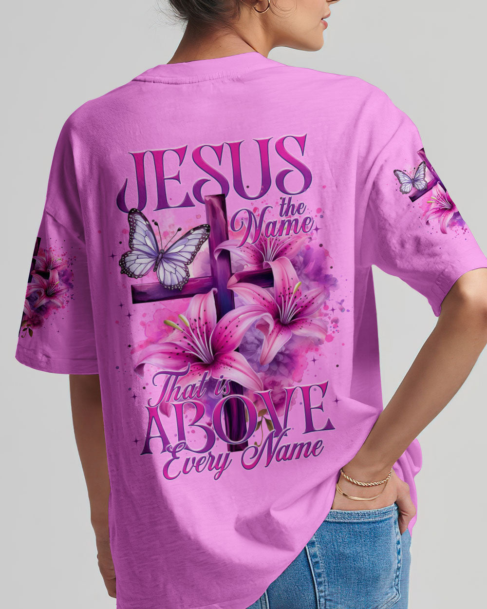 Jesus The Name That Is Above Every Name Women's All Over Print Shirt - Tytm2205242, easychoo.com