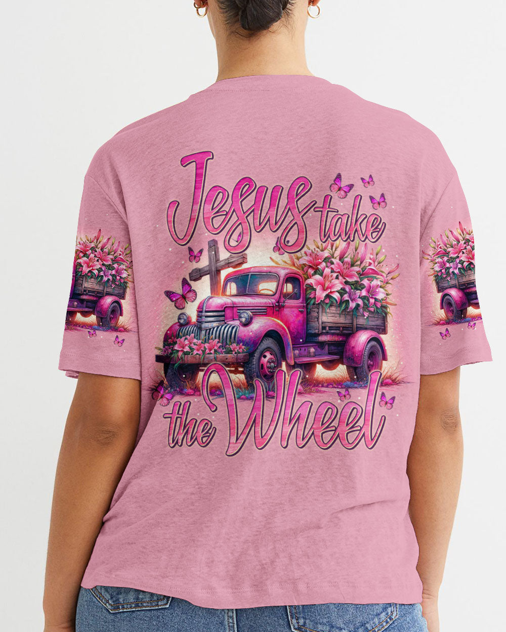 Jesus Take The Wheel Women's All Over Print Shirt - Tytm0705242, easychoo.com