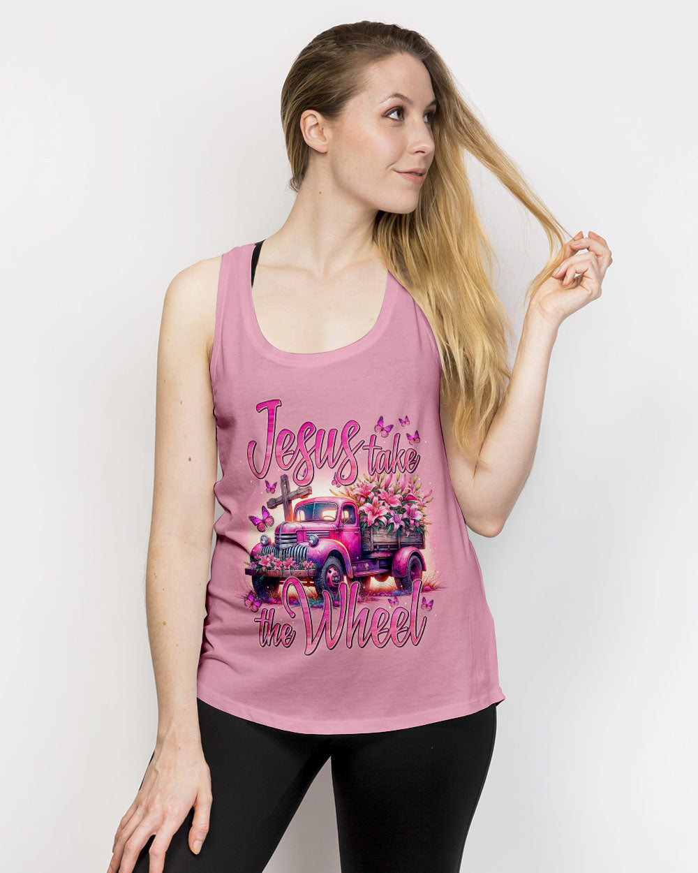 Jesus Take The Wheel Women's All Over Print Shirt - Tytm0705242, easychoo.com