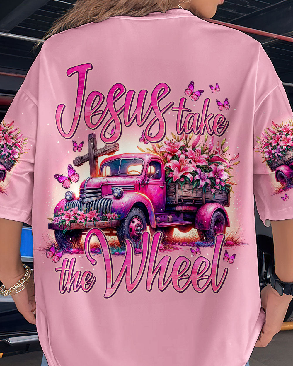 Jesus Take The Wheel Women's All Over Print Shirt - Tytm0705242, easychoo.com