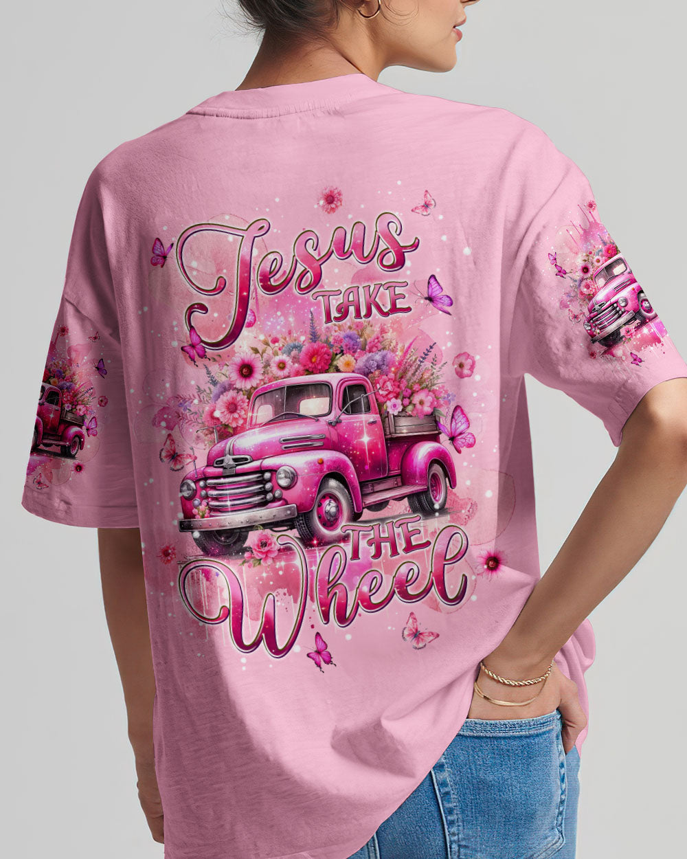 Jesus Take The Wheel Women's All Over Print Shirt - Tlpq2604244, easychoo.com