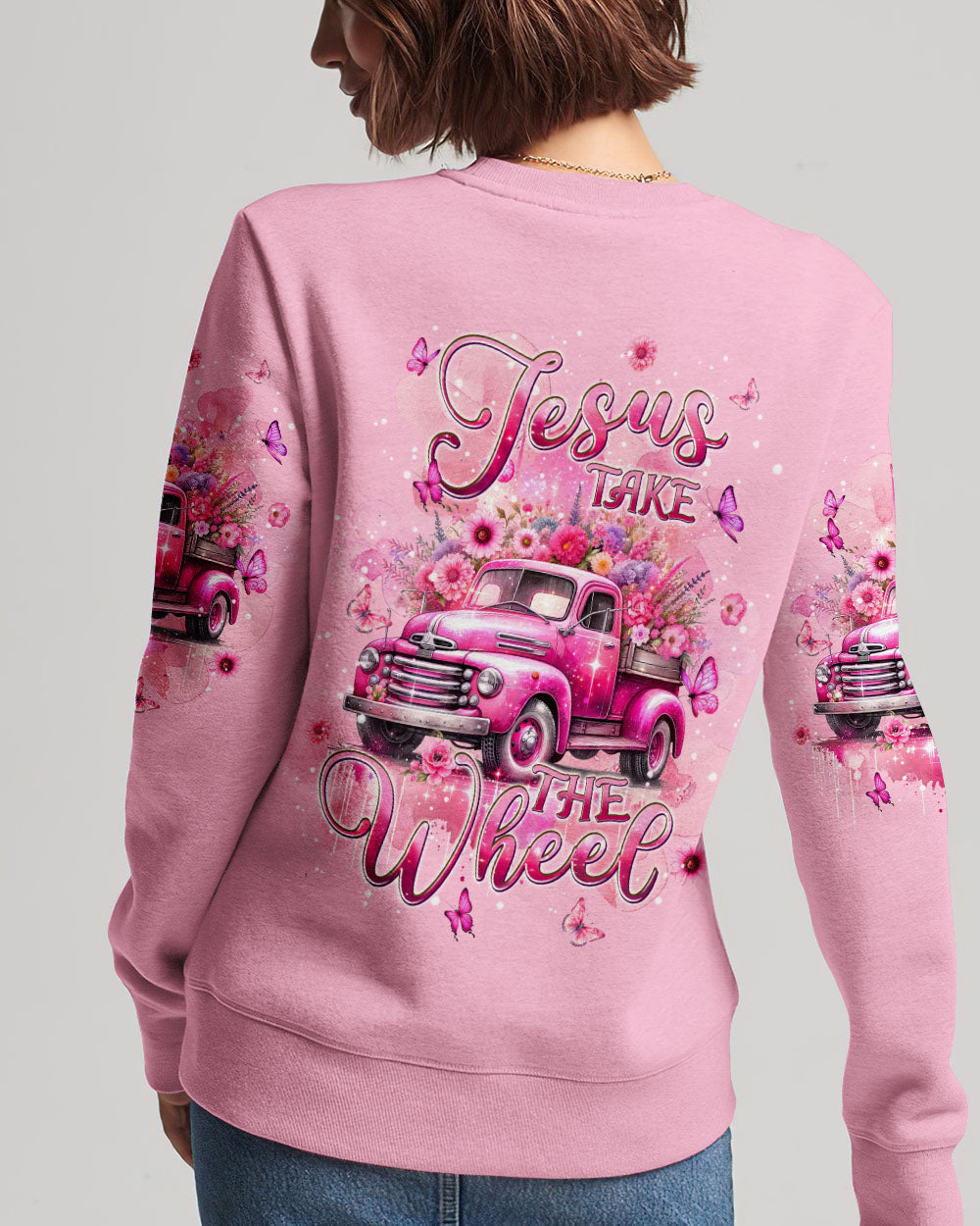 Jesus Take The Wheel Women's All Over Print Shirt - Tlpq2604244, easychoo.com