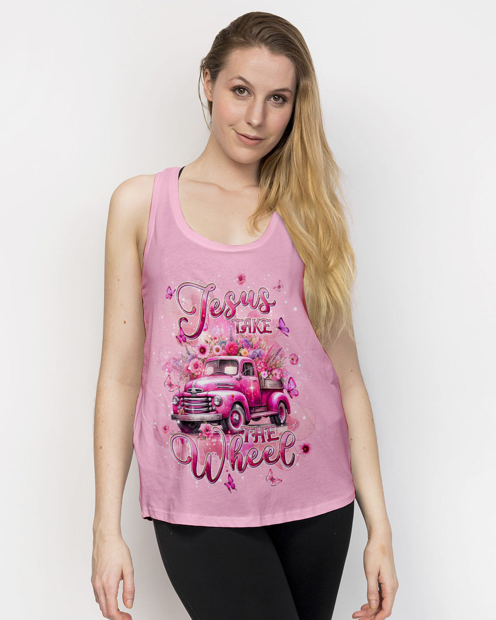Jesus Take The Wheel Women's All Over Print Shirt - Tlpq2604244, easychoo.com