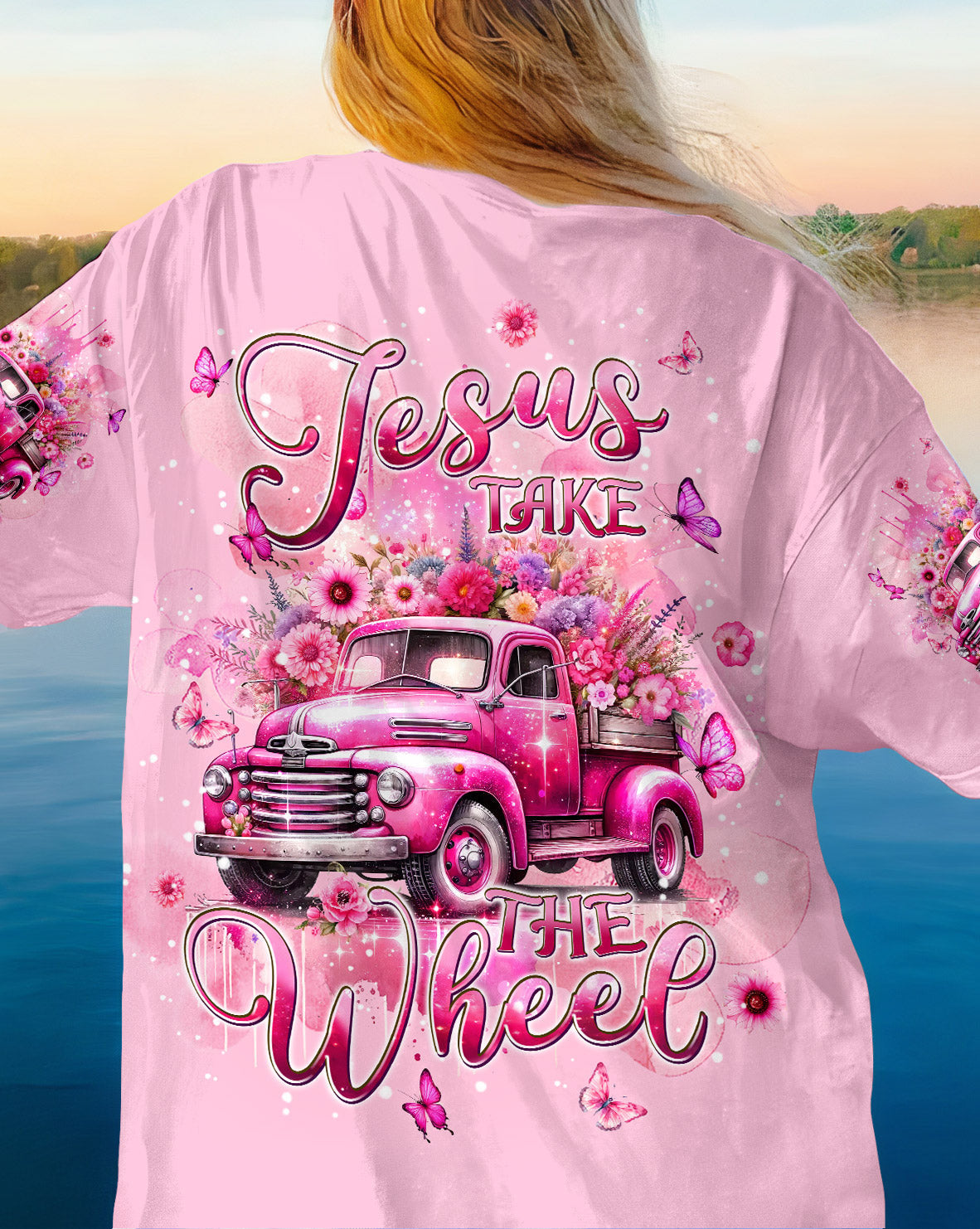 Jesus Take The Wheel Women's All Over Print Shirt - Tlpq2604244, easychoo.com
