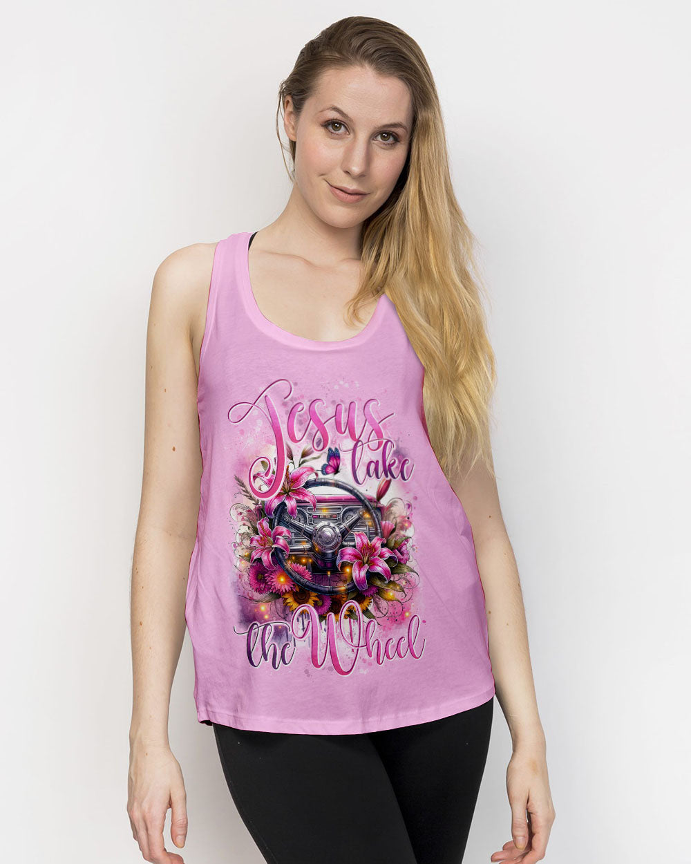 Jesus Take The Wheel Women's All Over Print Shirt - Tytd0805241, easychoo.com