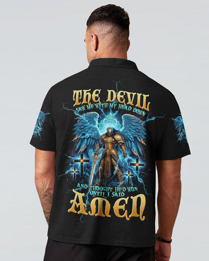 The Devil Saw Me With My Head Down Warrior Men's All Over Print Shirt - Tltw0405245, easychoo.com