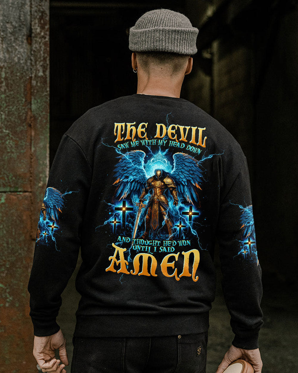 The Devil Saw Me With My Head Down Warrior Men's All Over Print Shirt - Tltw0405245, easychoo.com