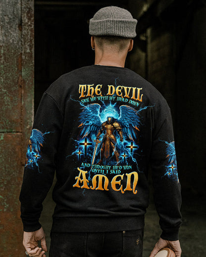 The Devil Saw Me With My Head Down Warrior Men's All Over Print Shirt - Tltw0405245, easychoo.com