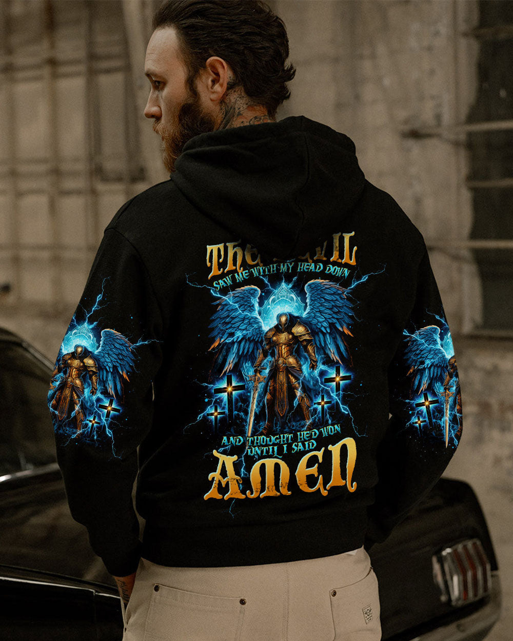 The Devil Saw Me With My Head Down Warrior Men's All Over Print Shirt - Tltw0405245, easychoo.com