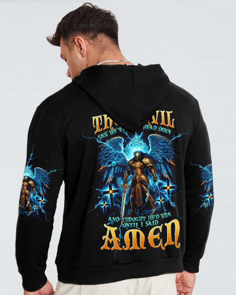 The Devil Saw Me With My Head Down Warrior Men's All Over Print Shirt - Tltw0405245, easychoo.com
