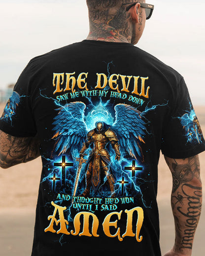 The Devil Saw Me With My Head Down Warrior Men's All Over Print Shirt - Tltw0405245, easychoo.com