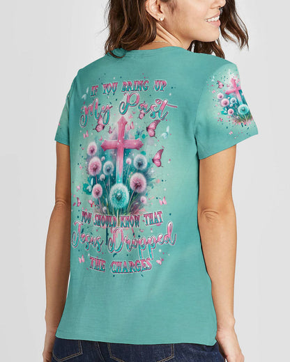Jesus Dropped The Charges Women's All Over Print Shirt - Tlpq1504243, easychoo.com