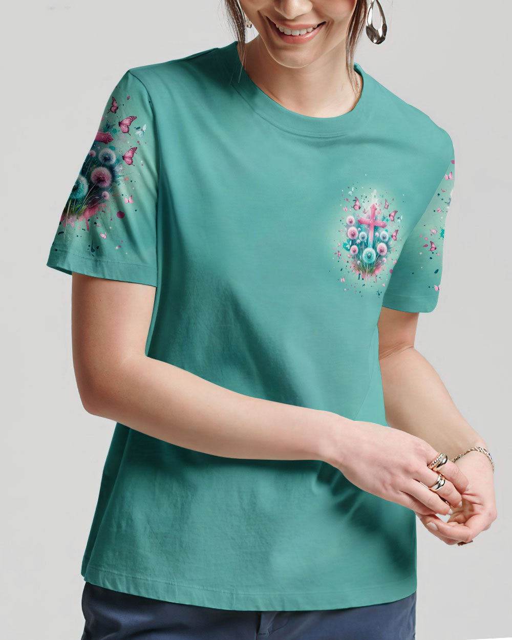 Jesus Dropped The Charges Women's All Over Print Shirt - Tlpq1504243, easychoo.com