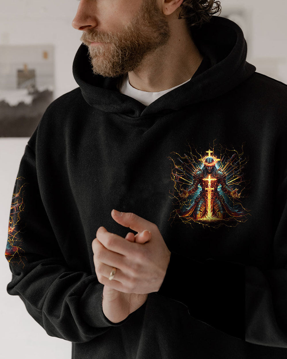 The Devil Caught Me With My Head Down Men's All Over Print Shirt - Yhln1505244, easychoo.com