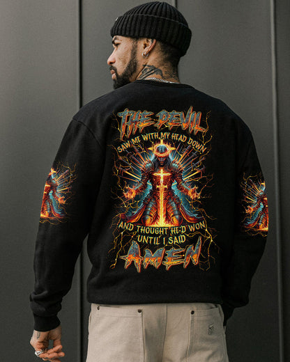 The Devil Caught Me With My Head Down Men's All Over Print Shirt - Yhln1505244, easychoo.com