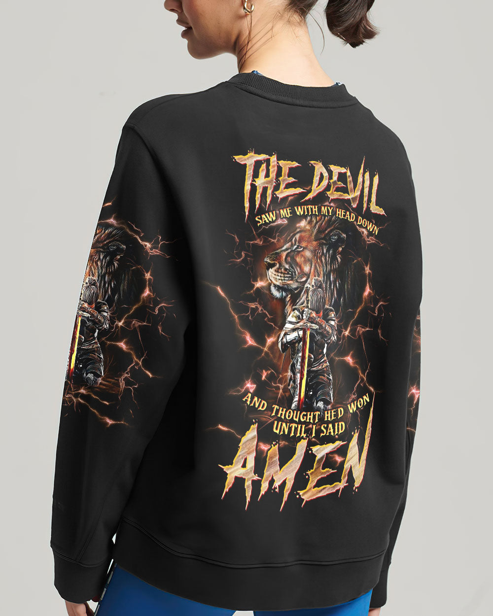 The Devil Saw Me With My Head Down Women's All Over Print Shirt - Tltw0305246, easychoo.com