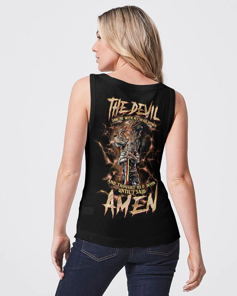 The Devil Saw Me With My Head Down Women's All Over Print Shirt - Tltw0305246, easychoo.com