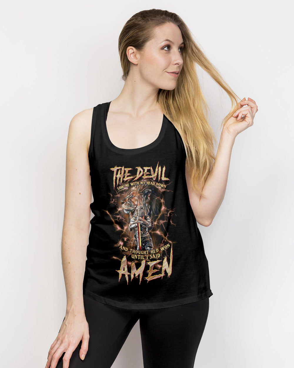 The Devil Saw Me With My Head Down Women's All Over Print Shirt - Tltw0305246, easychoo.com