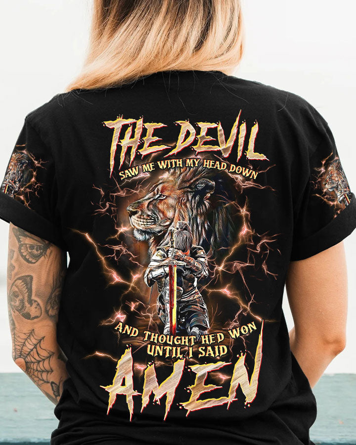 The Devil Saw Me With My Head Down Women's All Over Print Shirt - Tltw0305246, easychoo.com
