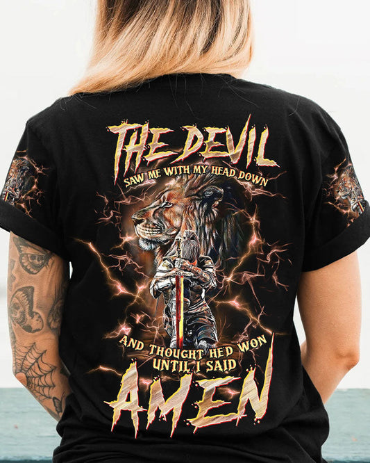 The Devil Saw Me With My Head Down Women's All Over Print Shirt - Tltw0305246, easychoo.com