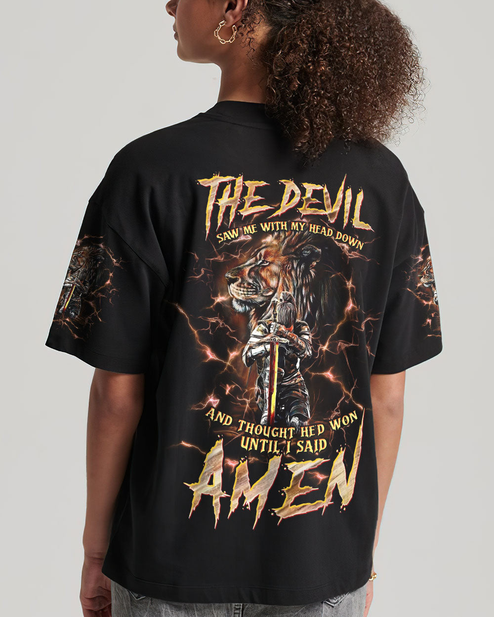 The Devil Saw Me With My Head Down Women's All Over Print Shirt - Tltw0305246, easychoo.com