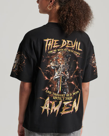 The Devil Saw Me With My Head Down Women's All Over Print Shirt - Tltw0305246, easychoo.com