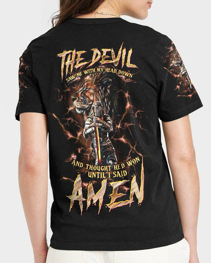 The Devil Saw Me With My Head Down Women's All Over Print Shirt - Tltw0305246, easychoo.com