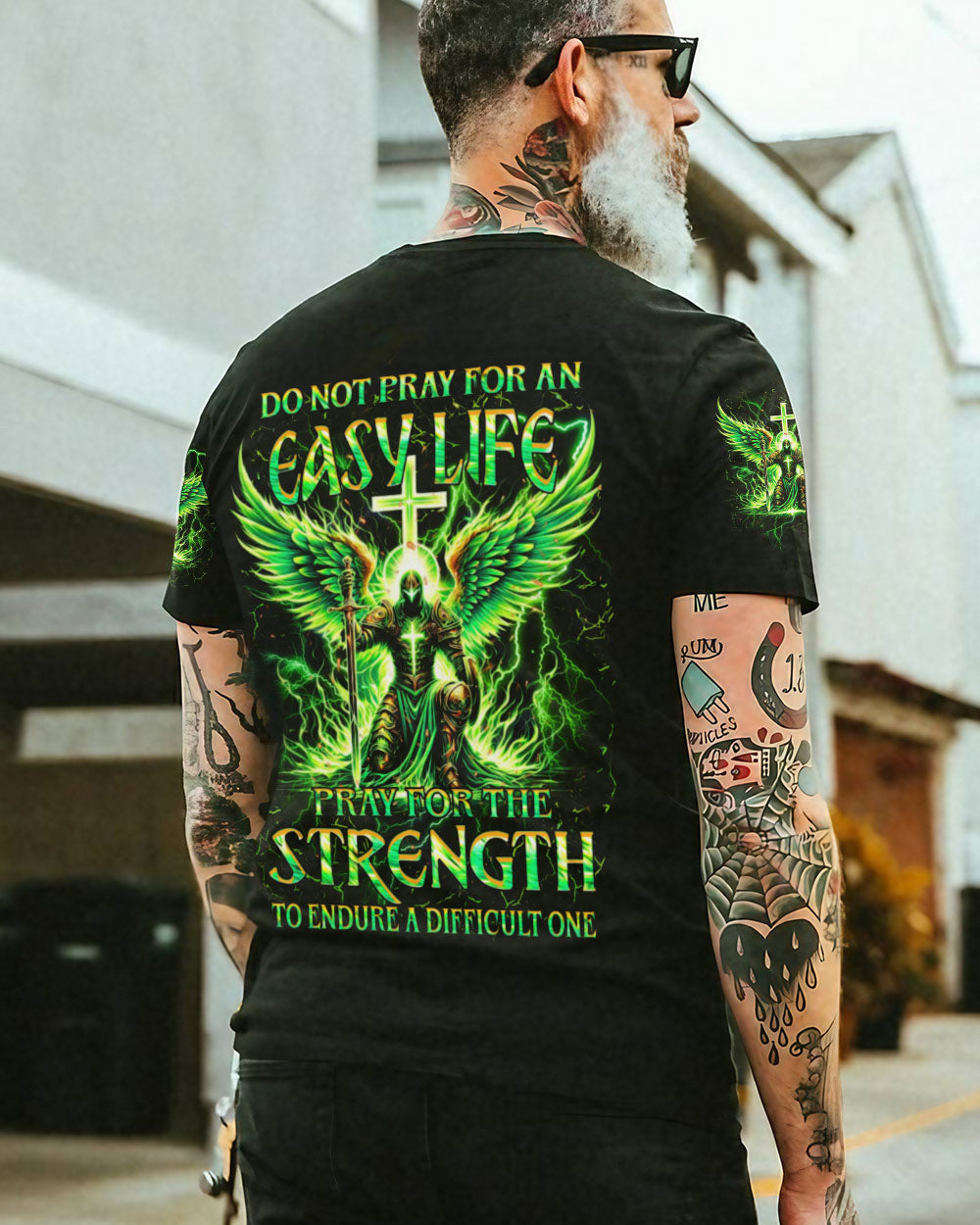 Do Not Pray For An Easy Life Men's All Over Print Shirt - Yhhn0306241, easychoo.com