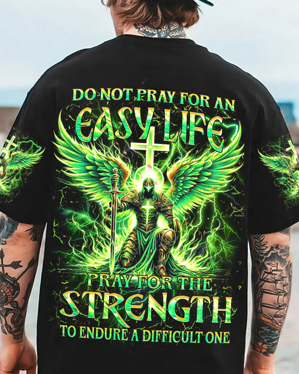 Do Not Pray For An Easy Life Men's All Over Print Shirt - Yhhn0306241, easychoo.com