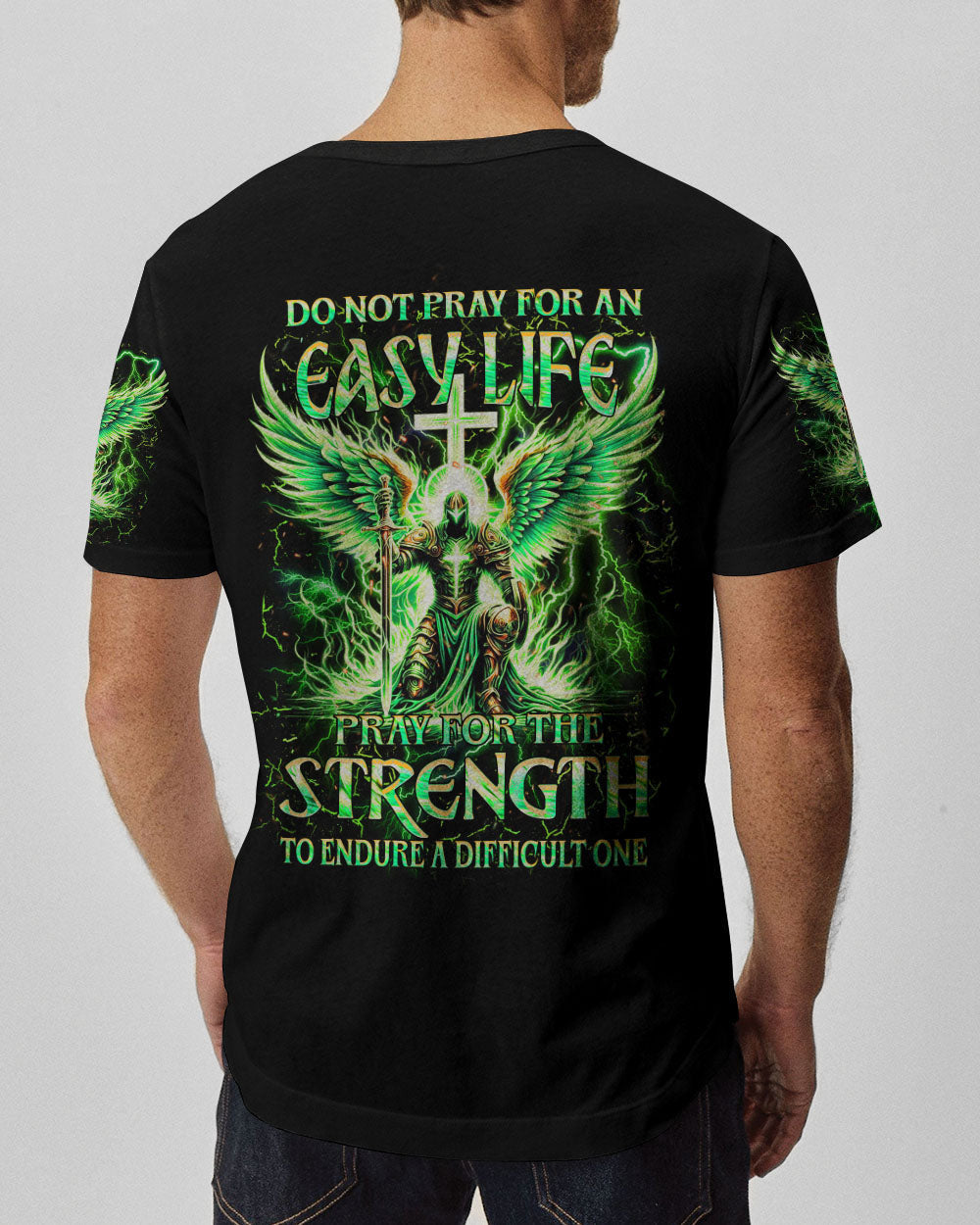 Do Not Pray For An Easy Life Men's All Over Print Shirt - Yhhn0306241, easychoo.com